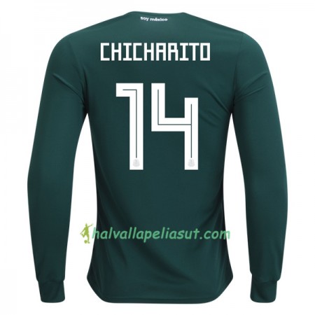 Jalkapallo Pelipaidat Meksiko Chicharito 14 World Cup 2018 Kotipaita Pitkähihainen